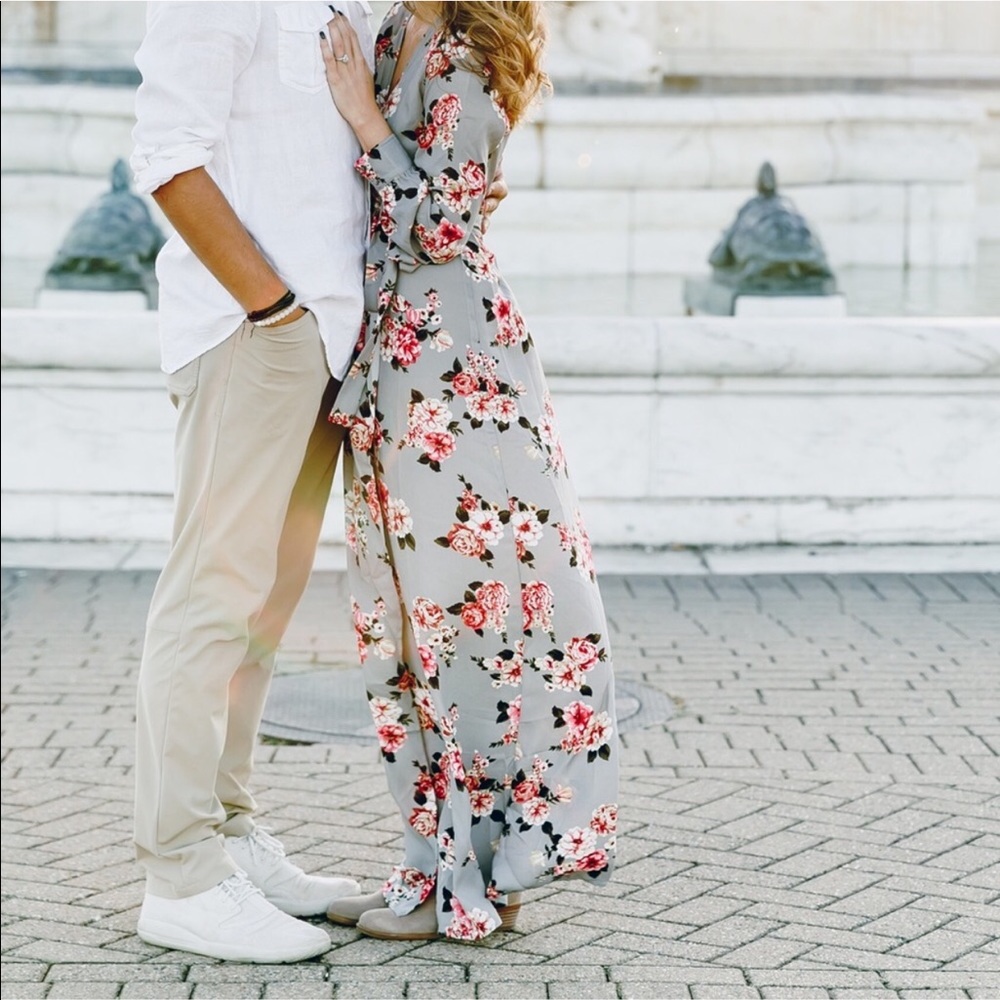 Vici Collection Floral Wrap Dress